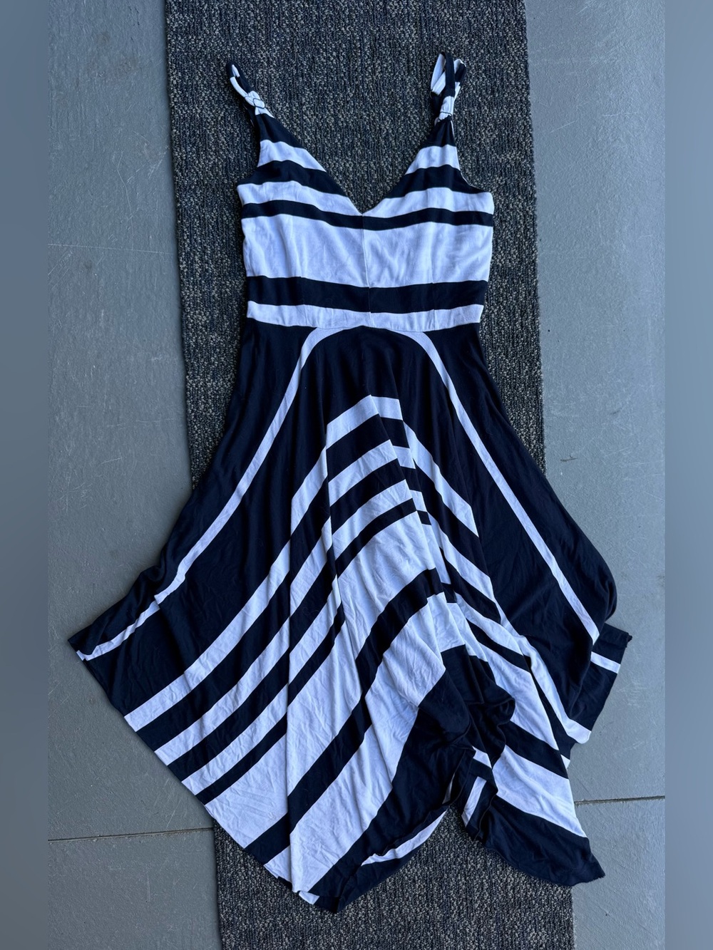 Ocean Drive Navy and White Striped Dress